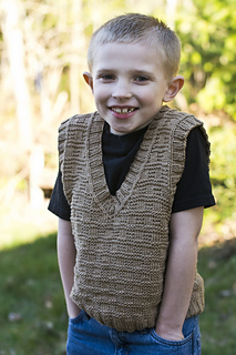 Ravelry: Boys V-Neck Vest pattern by Betty P Balcomb