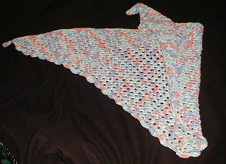 shawl made from granny squares
