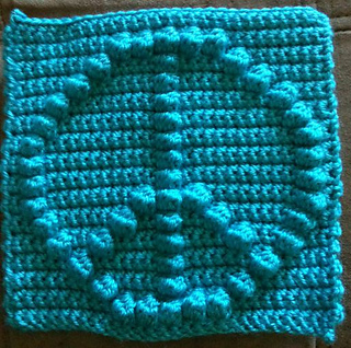 Ravelry: Peace Sign Bobble Chart pattern by Kari Philpott