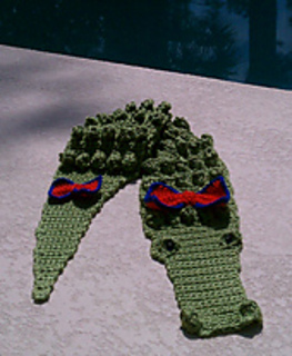 Ravelry: Crocheted Alligator Scarf pattern by Kathy S.
