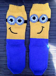 Ravelry: Minion Mania Socks pattern by Judy Kennedy