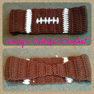 Ravelry: Football Earwarmer pattern by Cady Sides