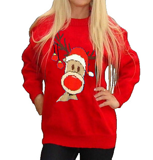 Ravelry: Christmas Rudolph Reindeer Jumper #15 pattern by Blonde Moments